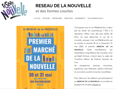 Réseau de la Nouvelle_Annonce marché