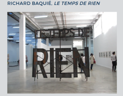 Richard Baquié_ Le Temps de RIEN